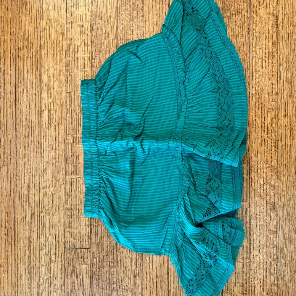Urban Outfitters Teal Elastic Waist Skirt